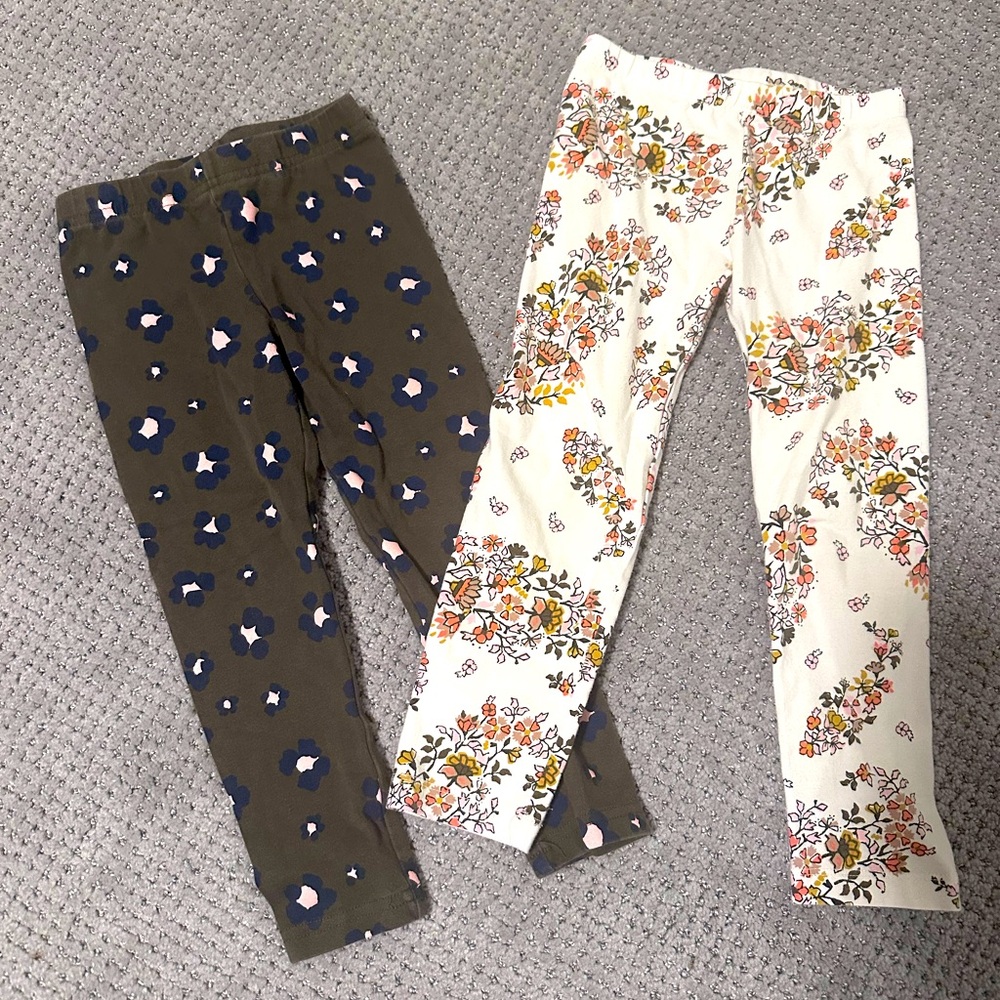 5 for $20 || (2) pr 4T leggings - school / play
